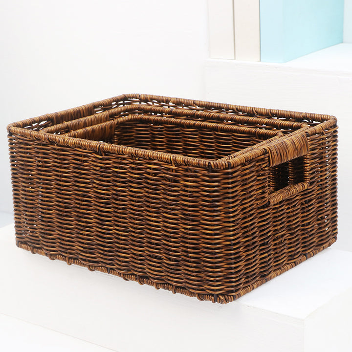 Handwoven storage basket