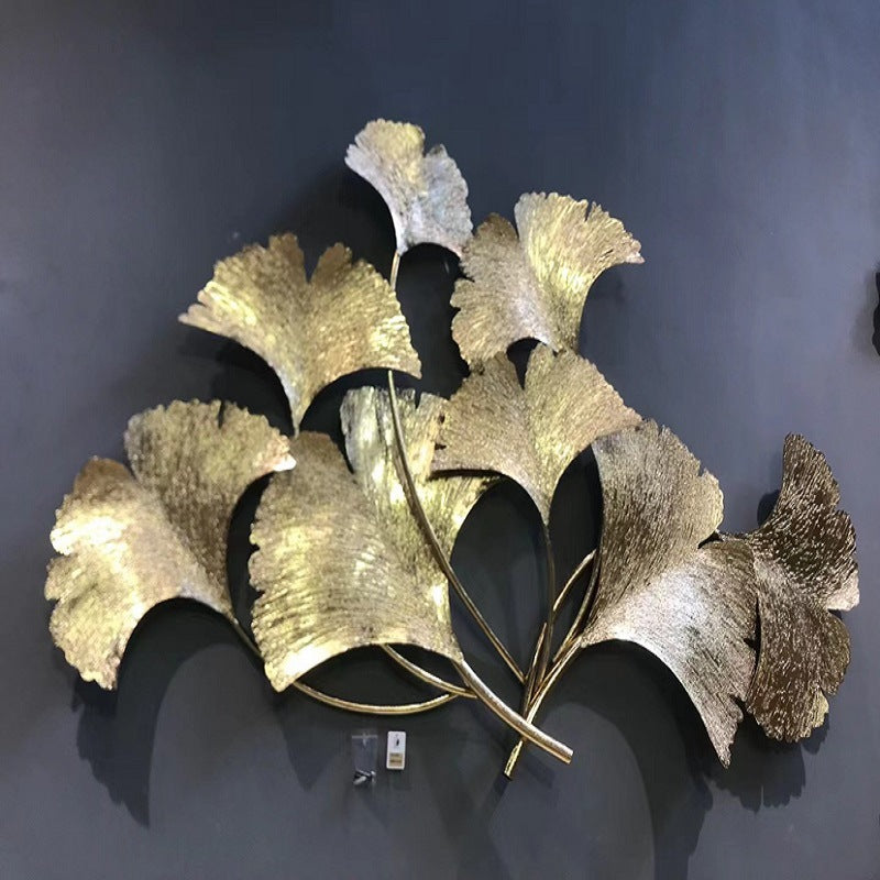 Decorative Ginkgo Leaf Wall Art Sculpture