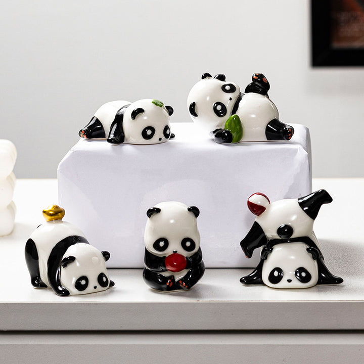 Cute Panda Decorative Figure