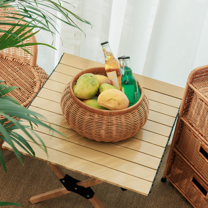 Handcrafted Natural Fiber Storage Container