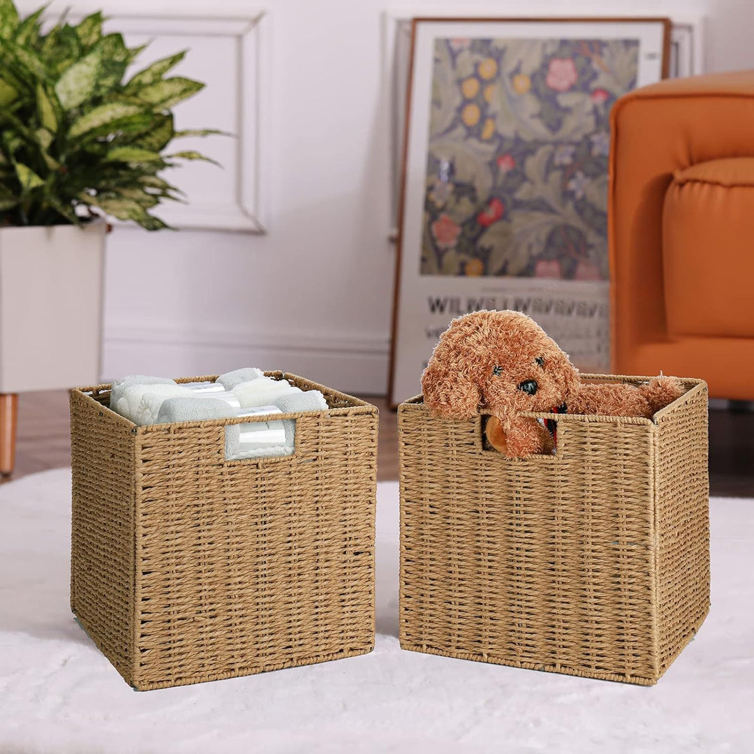 Woven Seagrass Toy Storage Container