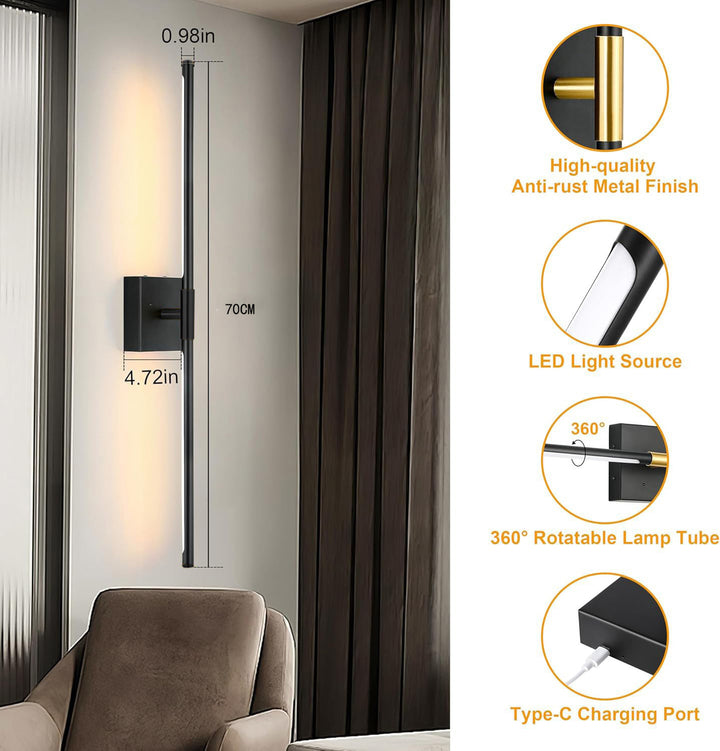 Modern swivel wall lamp