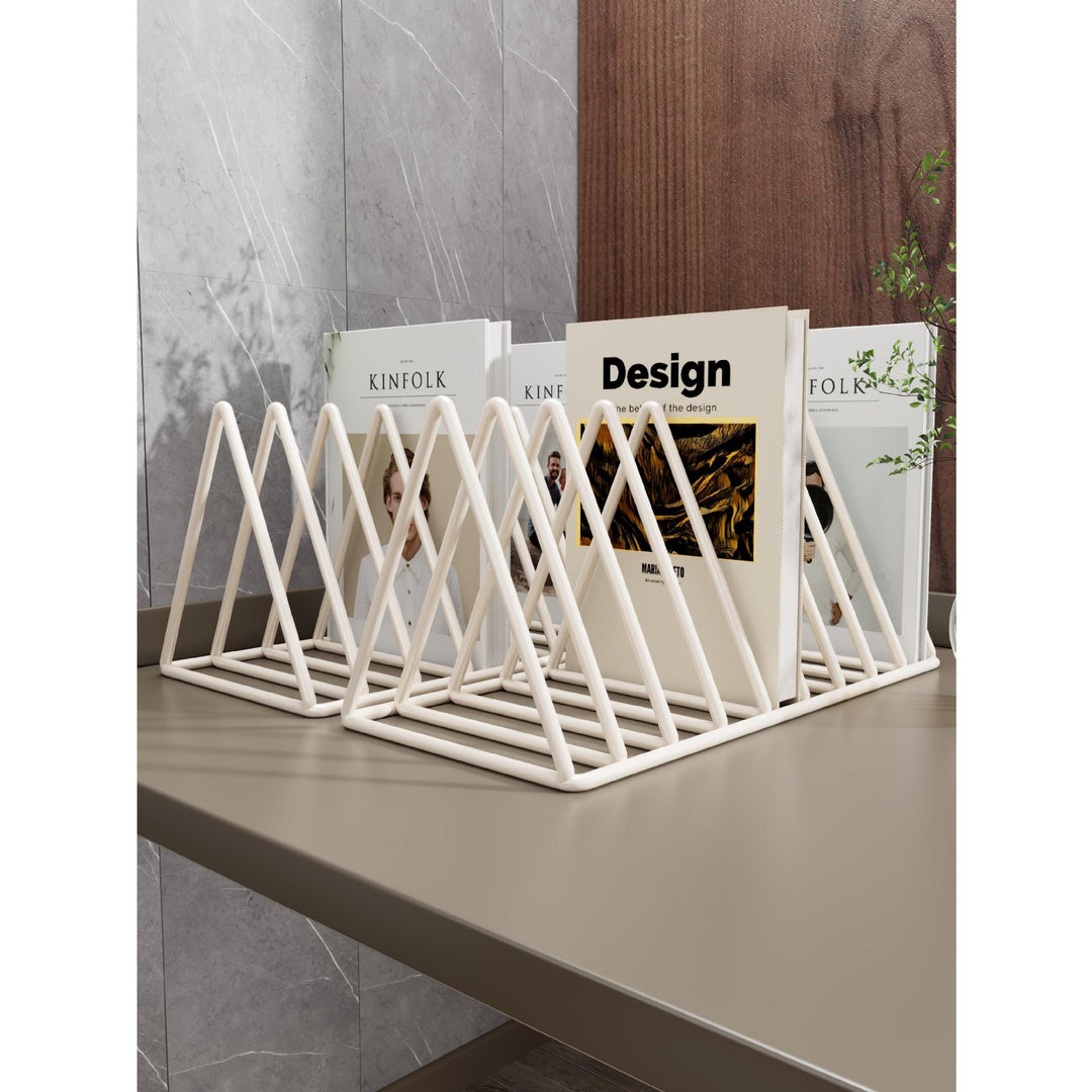 Expandable Accordion Metal Magazine and Book Organizer Rack