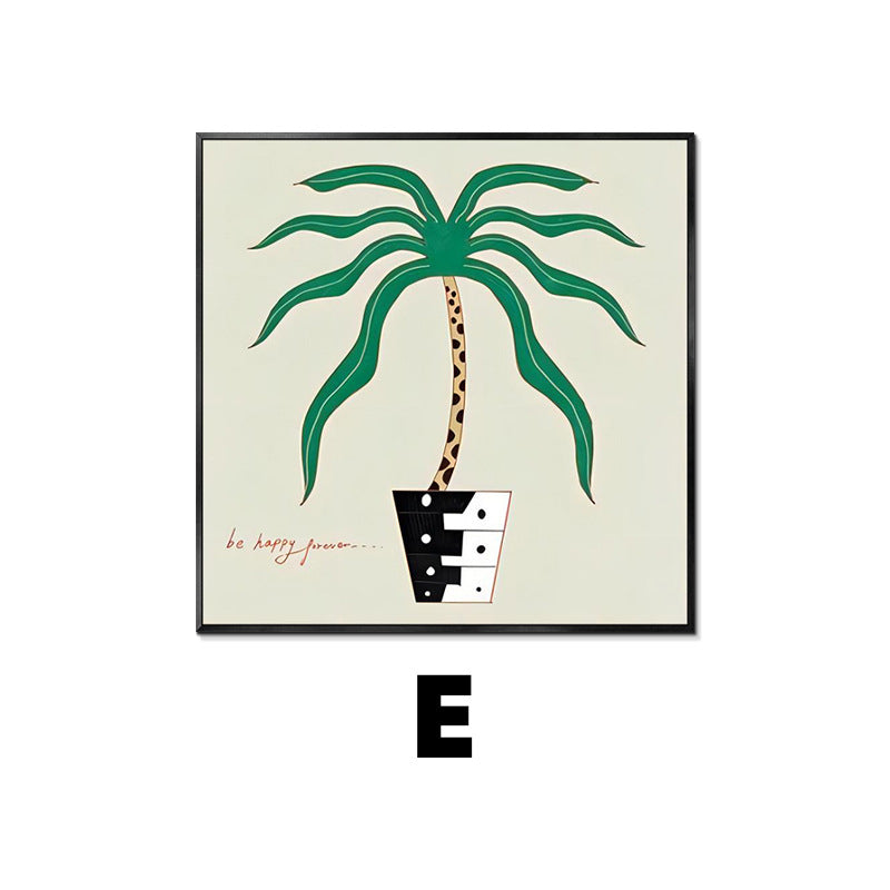 Abstract Plant-Themed Art Print