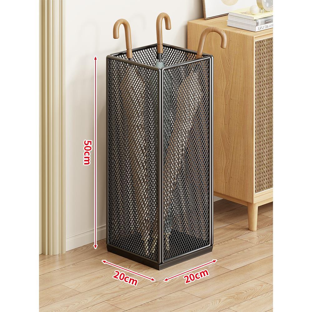 Compact Metal Mesh Umbrella Stand Organizer