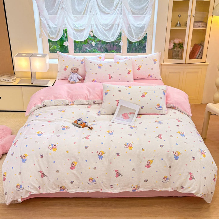 Playful Cartoon-Themed Duvet Cover Set1792692729