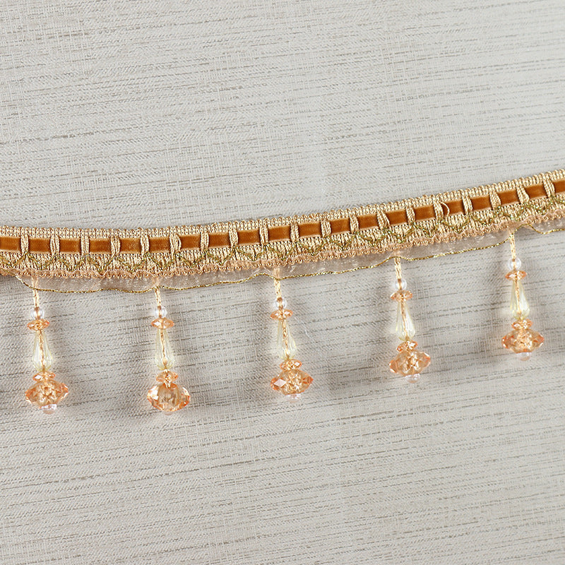 Decorative lace trim with pearls