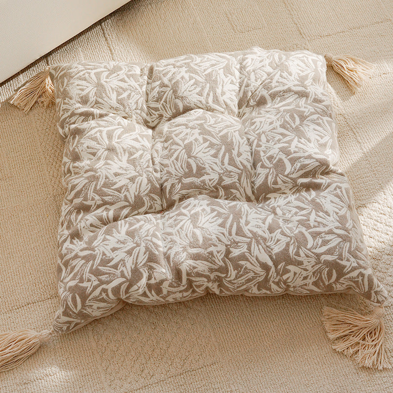 Floral Print Decorative Floor Cushion