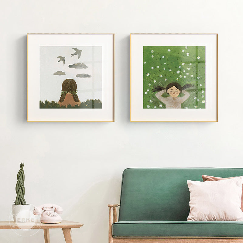 Framed Animal Illustration Artwork