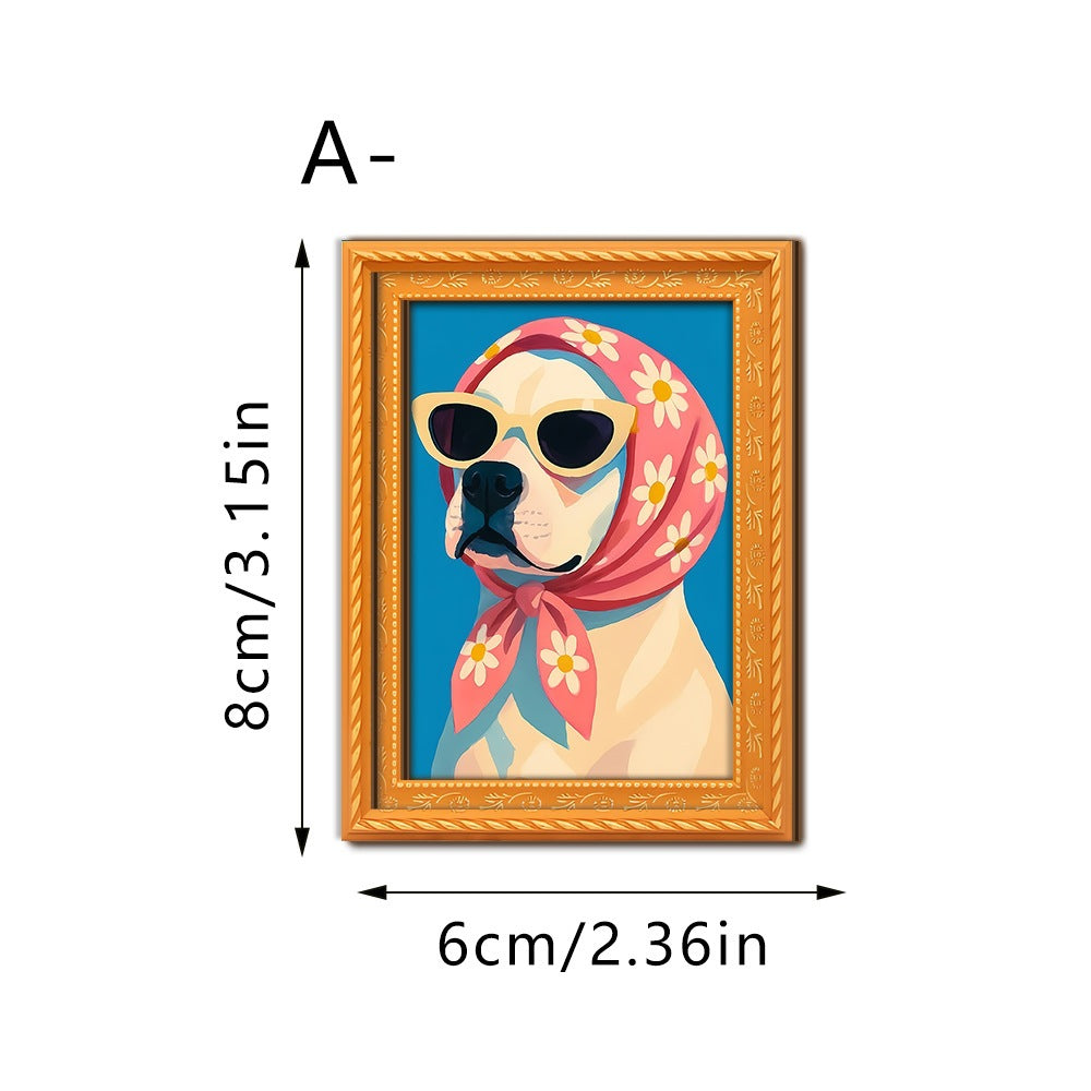 Decorative cat art with futuristic design