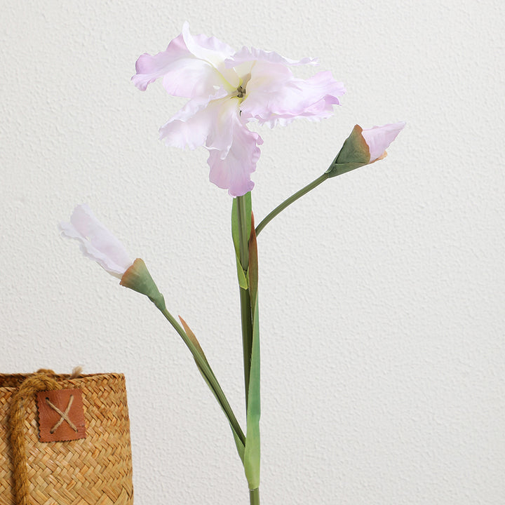 Artificial Iris Flower Stem with Realistic Details