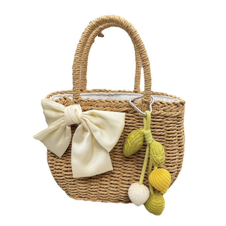 Playful Rattan Handbag