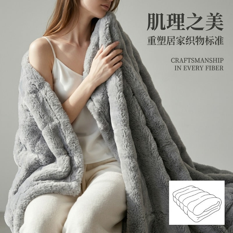 Luxurious Faux Fur Throw Blanket