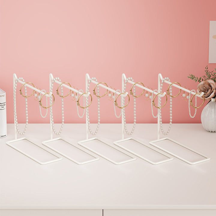 Metal T-Bar Jewelry Display Stand Pair