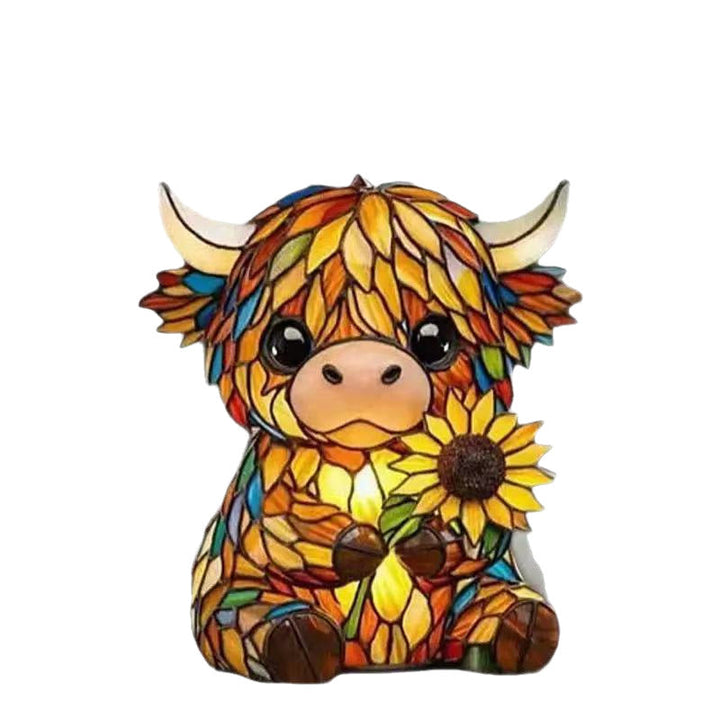 Decorative animal night lamp in ox design