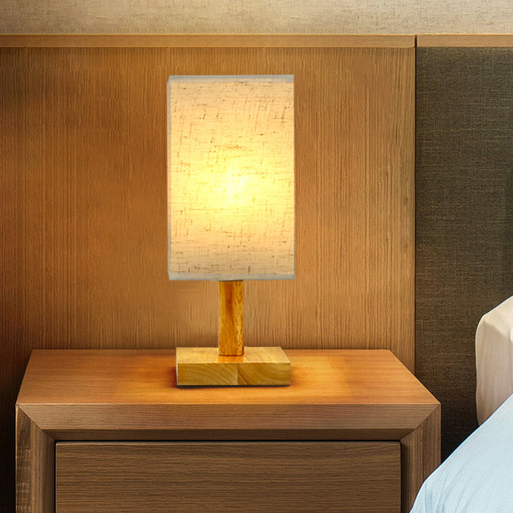 Minimalistic fabric table lamp