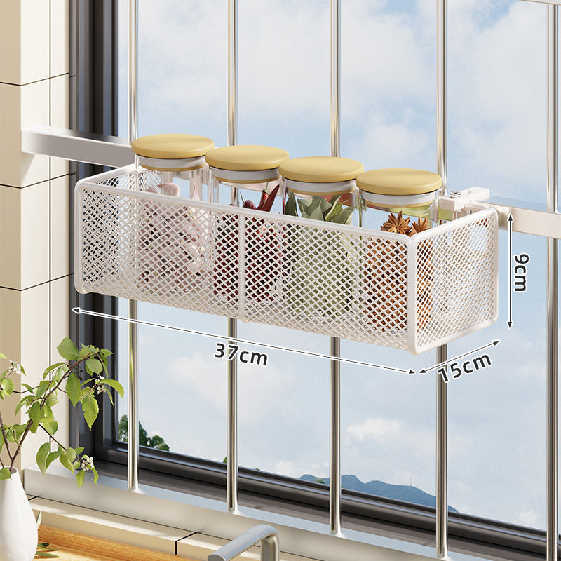 Over-Railing Mesh Kitchen Organizer Basket