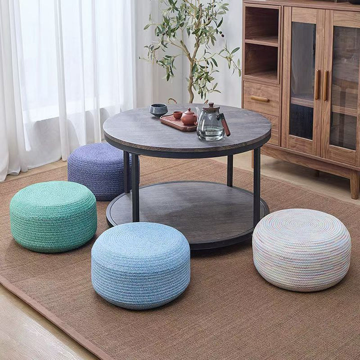 Handcrafted seat pouf