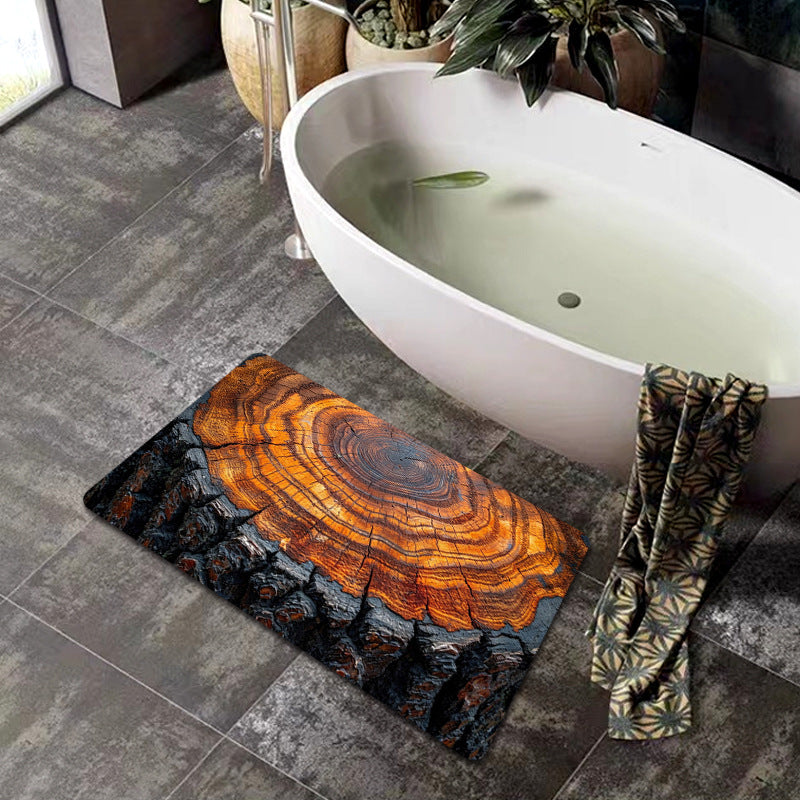 Natural Wood Grain Bath Mat