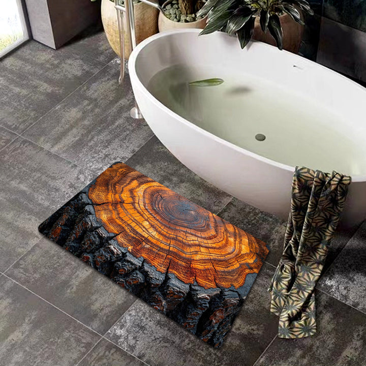 Natural Wood Grain Bath Mat