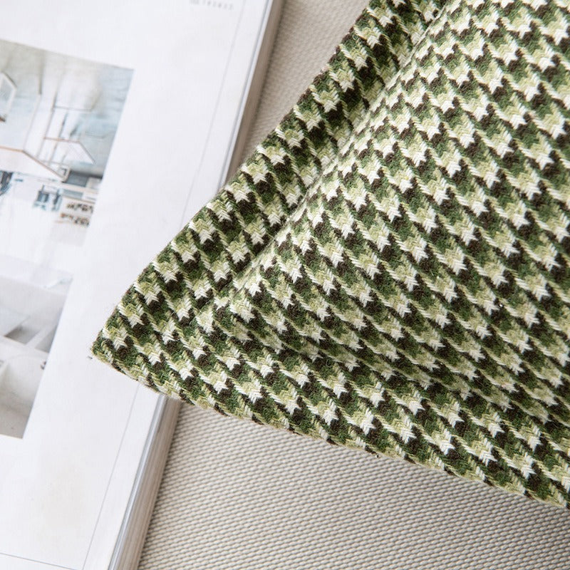 Checkered Pattern Accent Cushion
