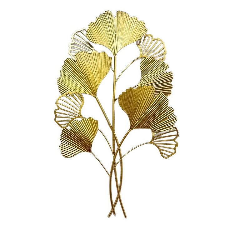 Decorative Metal Ginkgo Wall Sculpture