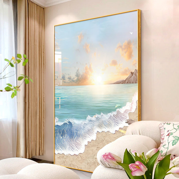 Coastal Sunset Beach Wall Art