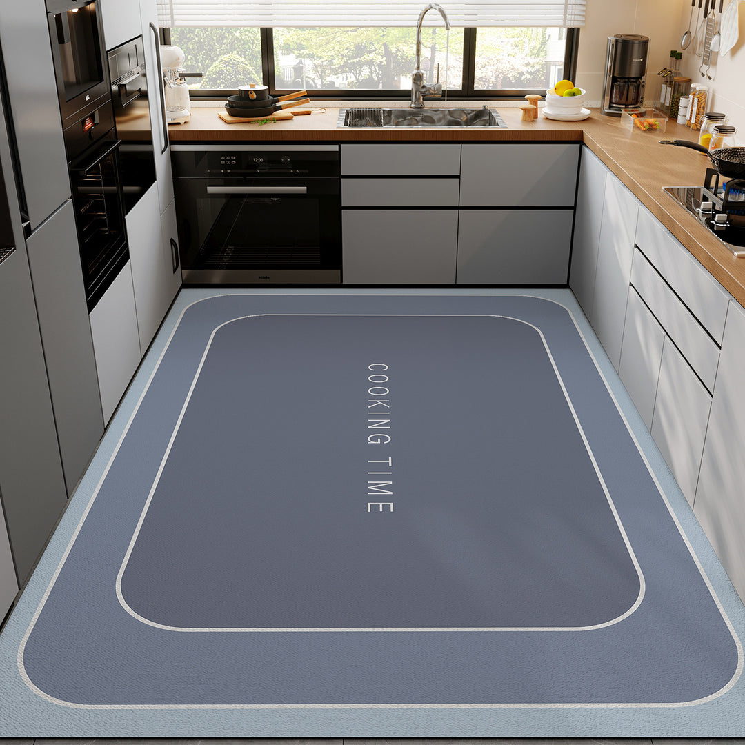 Floral Pattern Kitchen Mat