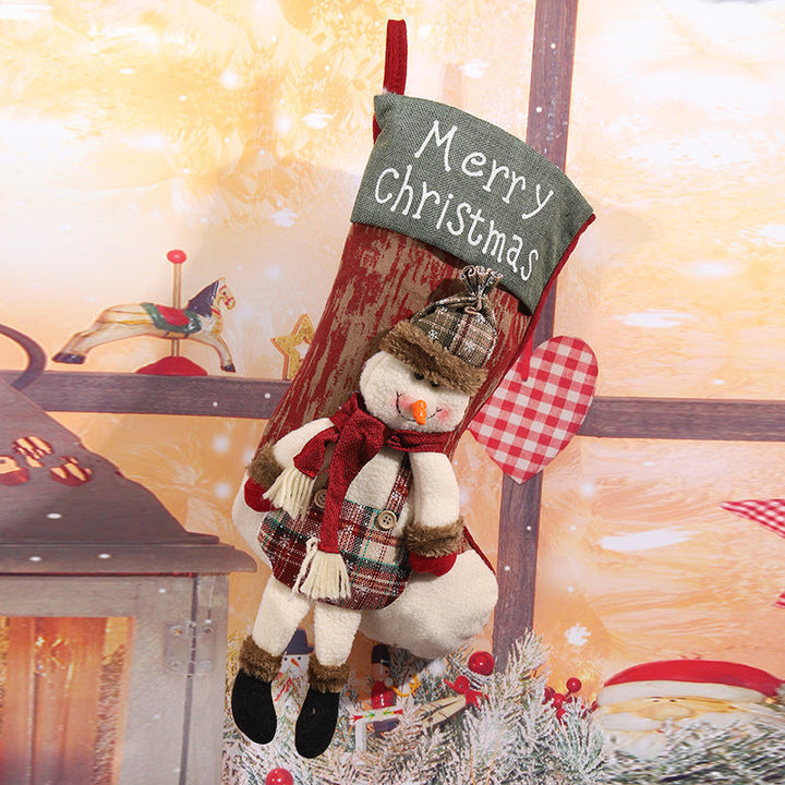 Decorative Christmas stocking in reindeer design
