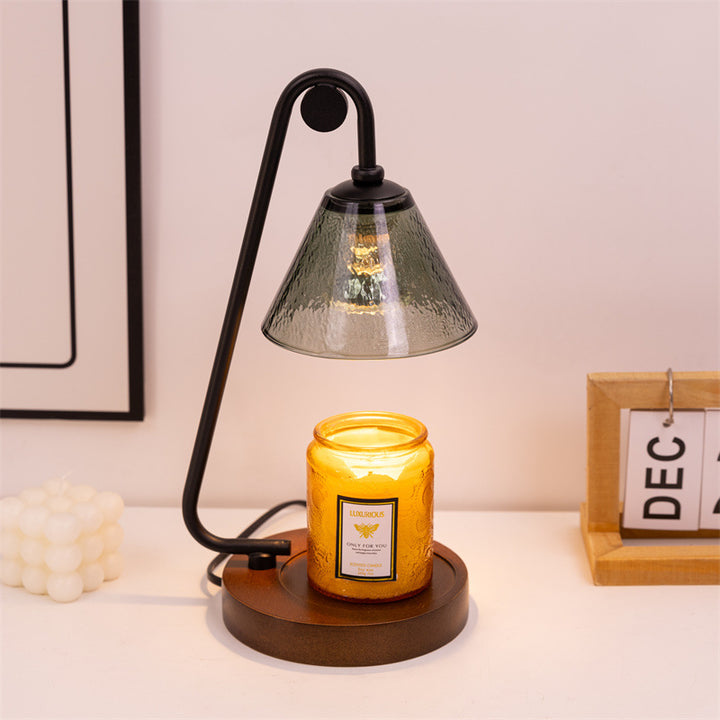Industrial Style Glass Table Lamp