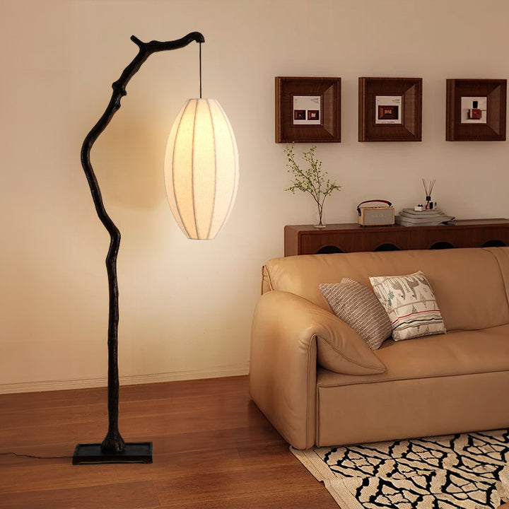 Artistic branch floor lamp