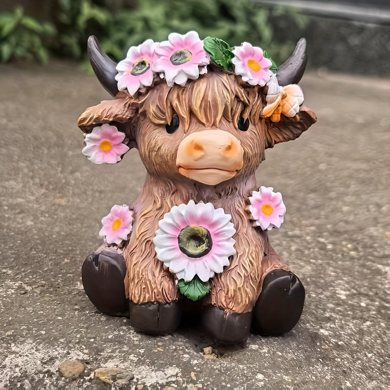 Whimsical Cow Decorative Phone Stand