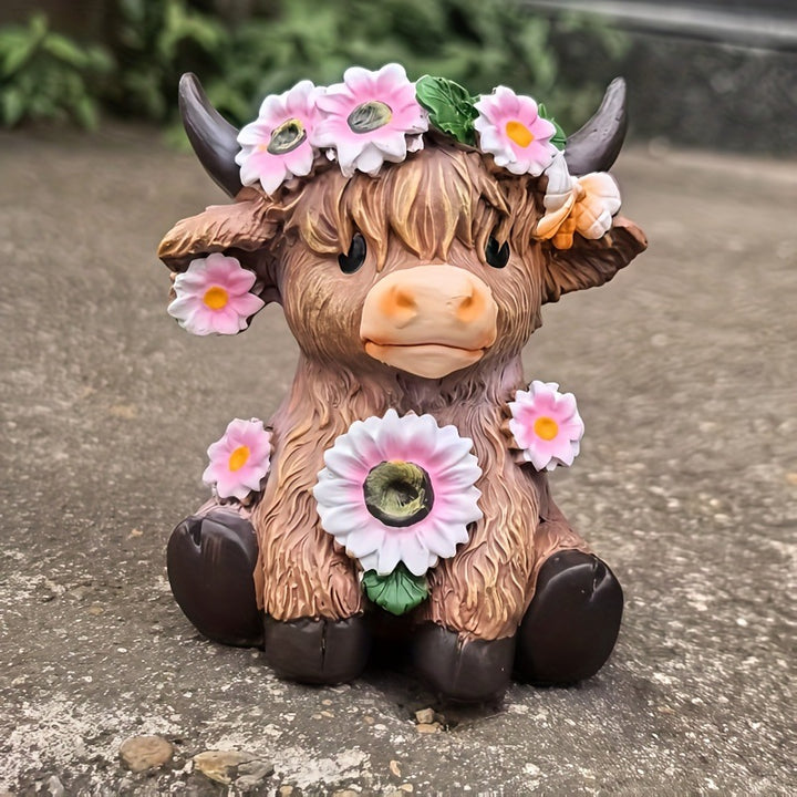 Whimsical Cow Decorative Phone Stand
