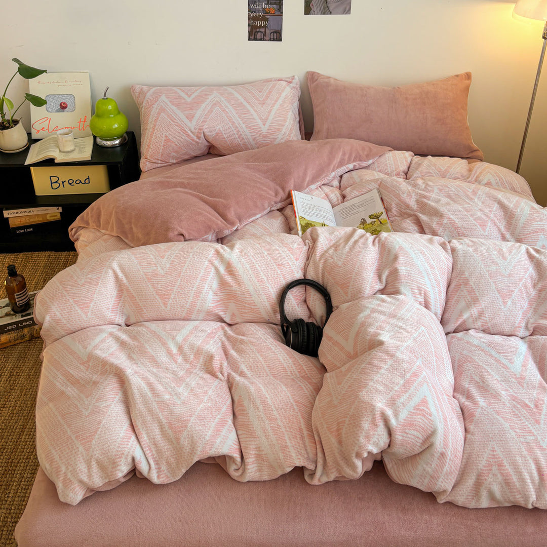 Textured Striped Comforter Set