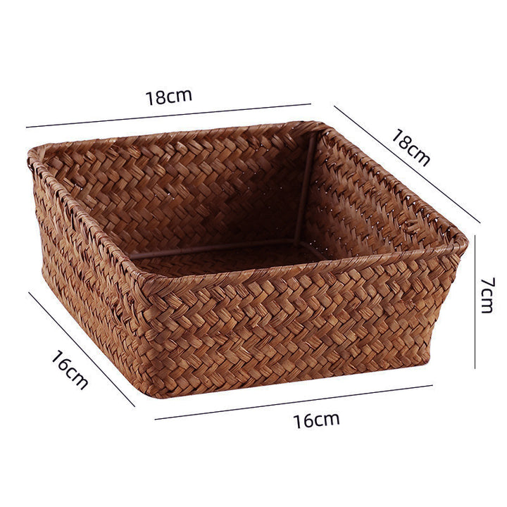 Handwoven Bamboo Storage Tray