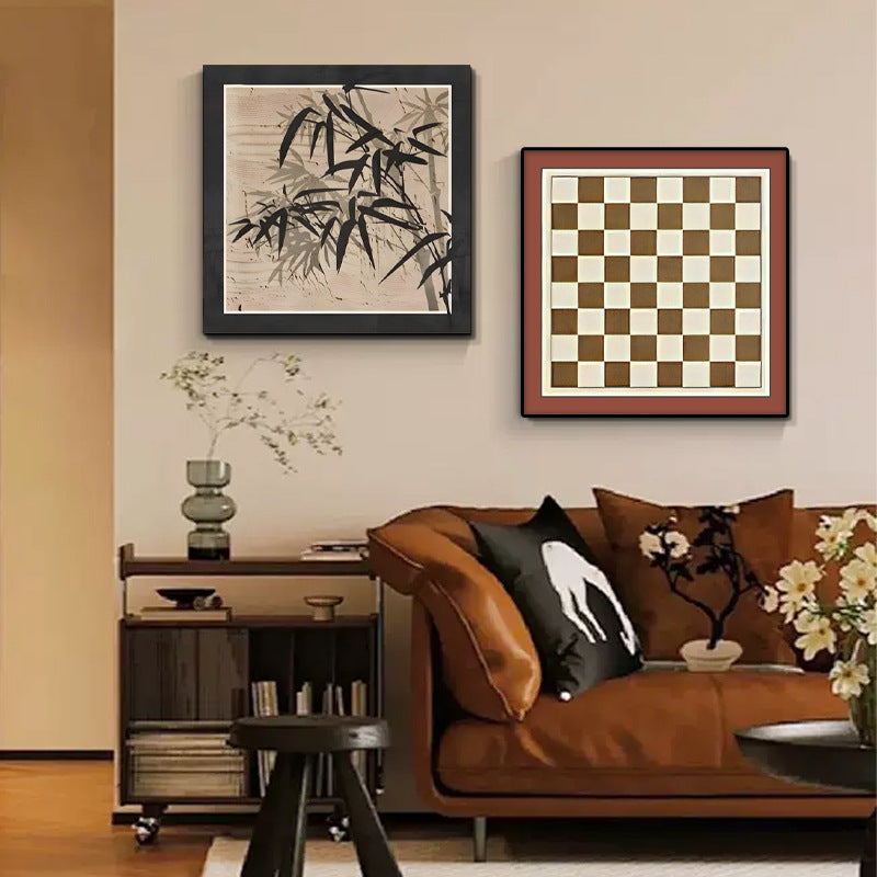 Framed Botanical Bamboo Artwork