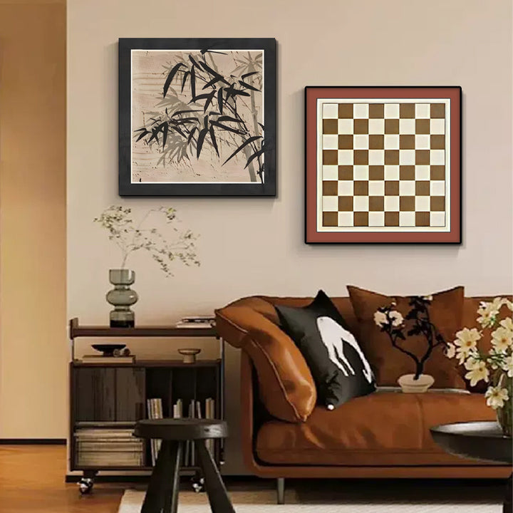 Framed Botanical Bamboo Artwork