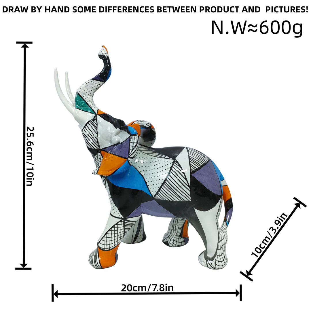 Artistic Elephant Figure