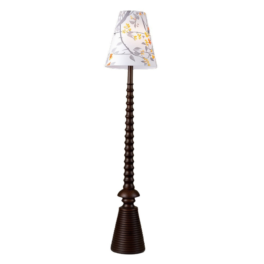Flower pattern floor lamp