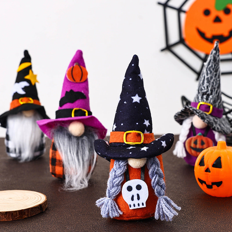 Decorative Halloween Gnome Figure