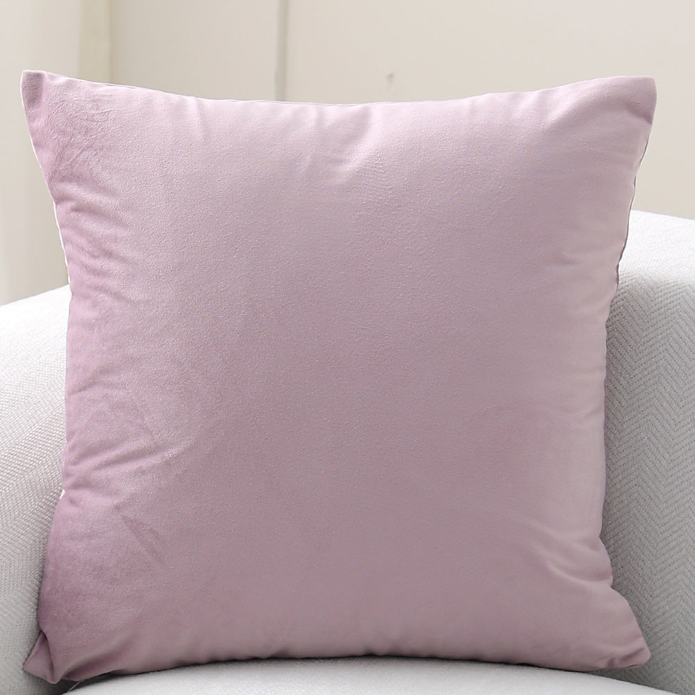 Decorative velvet cushion with soft filling