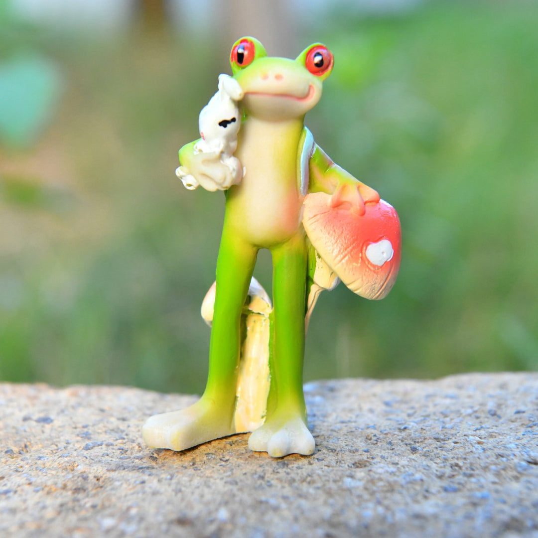 Whimsical Frog Figurine