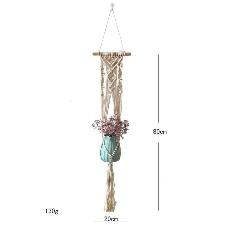 Macrame flower holder with elegant design
