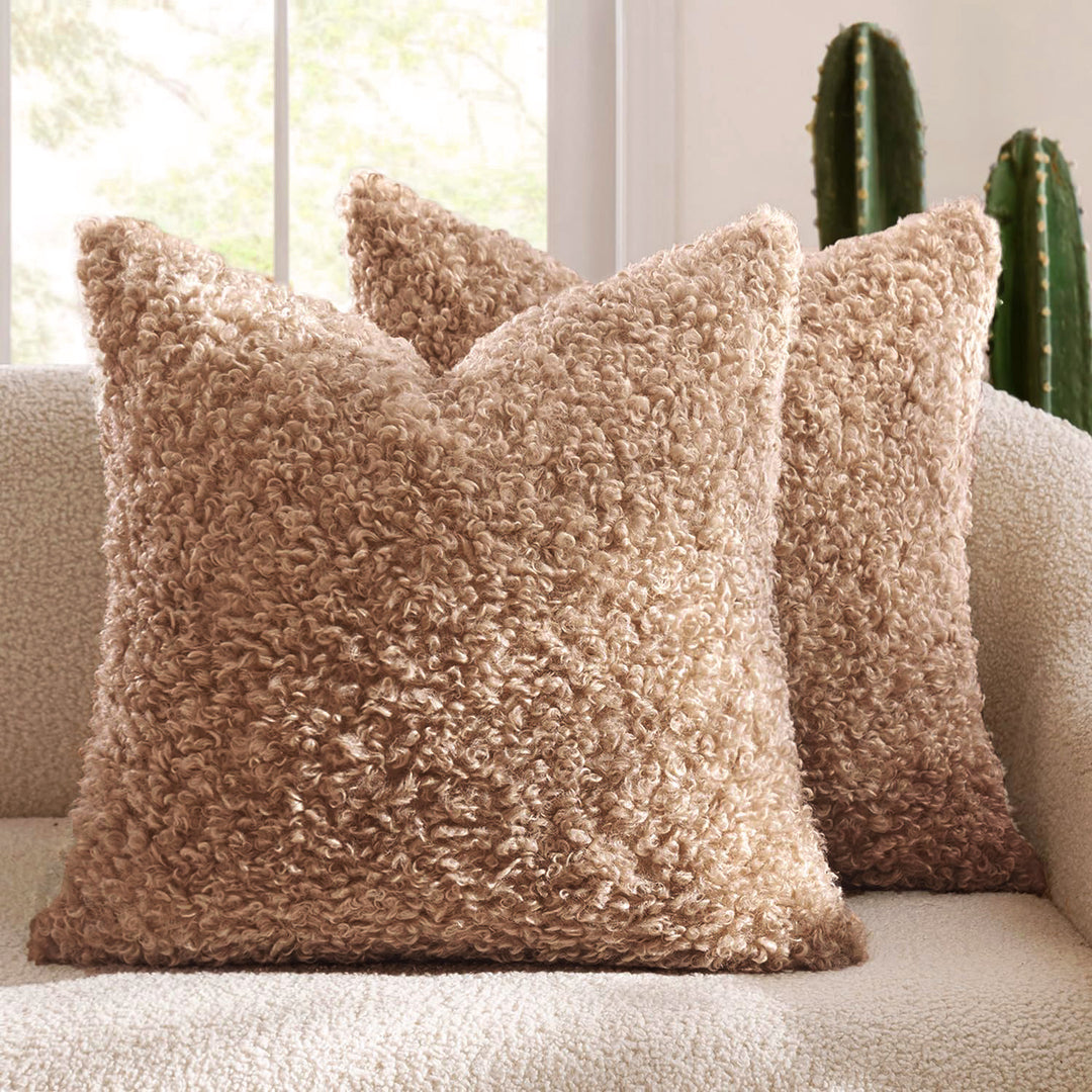 Fluffy Textured Decorative Pillow