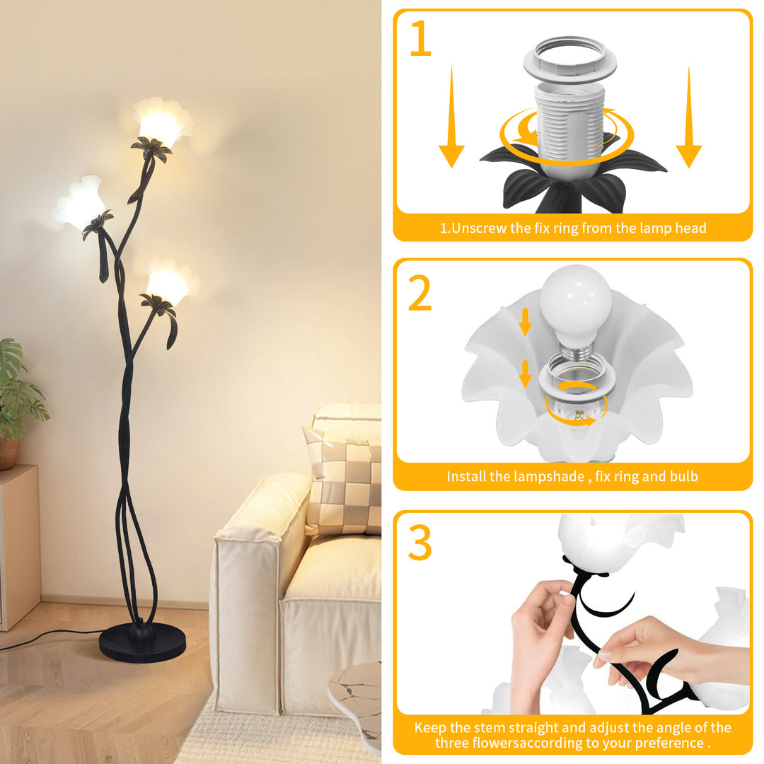 Artistic Flower Floor Lamp