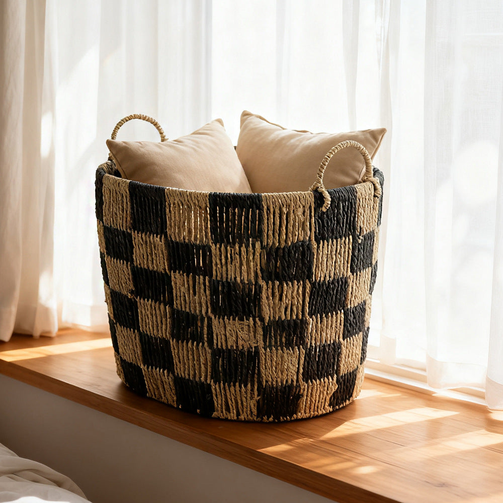 Handwoven storage basket
