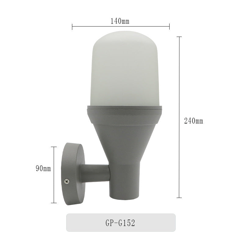 Decorative outdoor wall light fixture