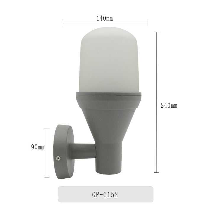Decorative outdoor wall light fixture