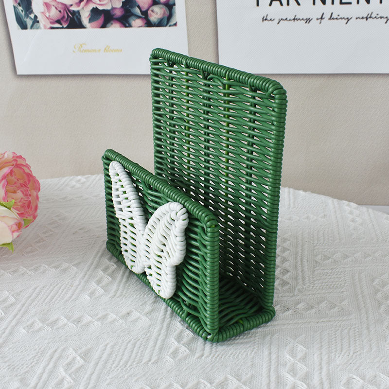 Decorative Butterfly Woven Storage Basket