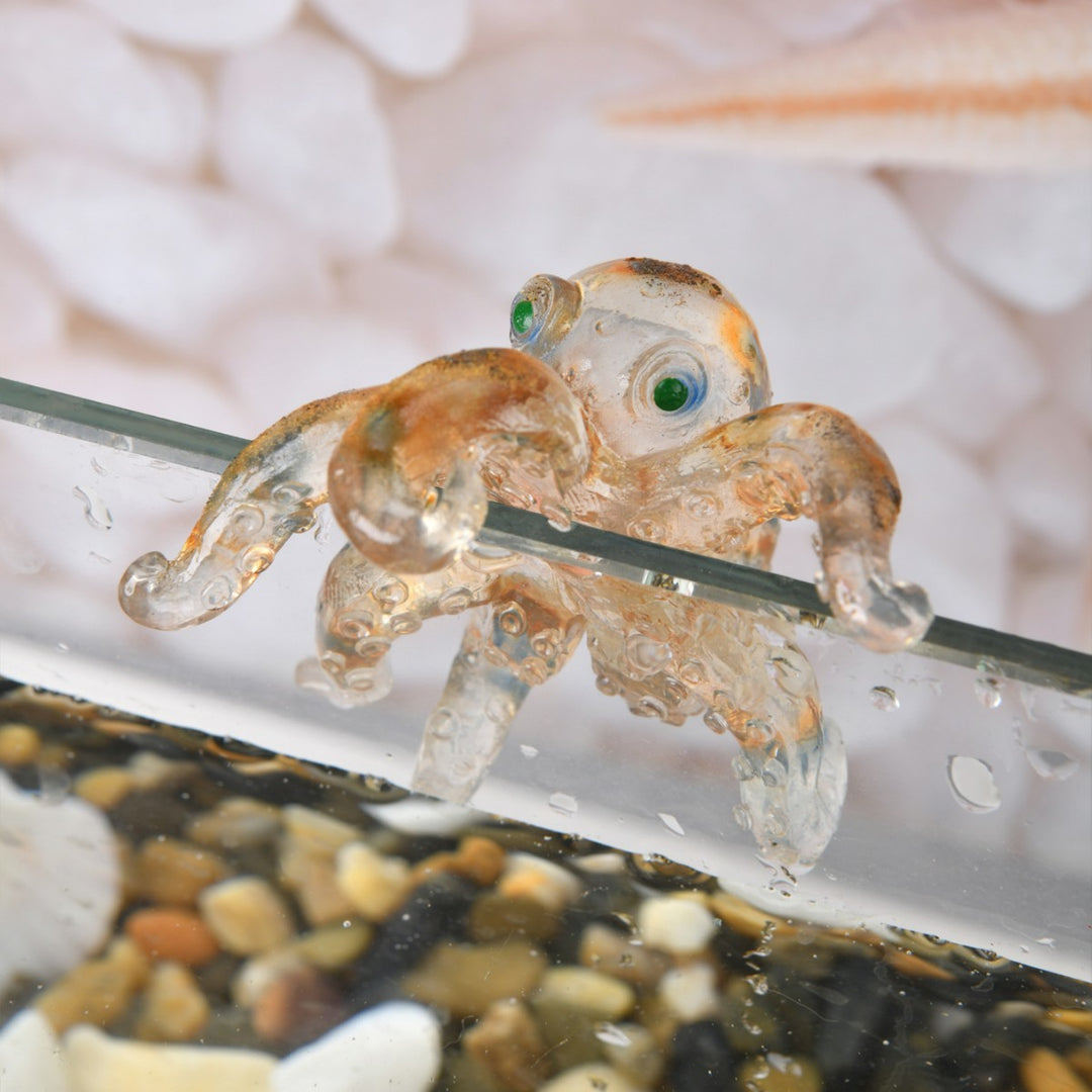 Decorative Glass Octopus Figurine
